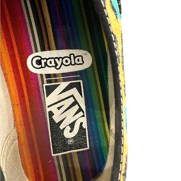 Van’s x Crayola Authentic Van Doren AOP Graphic Print Skate Shoe Womens Size 9.5 - Picture 14 of 15